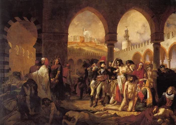 Bonaparte besucht das Pesthaus in Jaffa