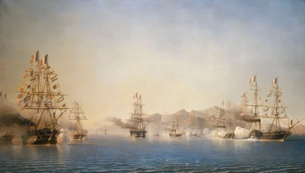 Die Ankunft des Prinzenpräsidenten (Napoleon III) in der Reede von Toulon, 27. September 1852