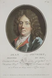 Jean Jouvenet, aus Portraits des Grands Hommes, femmes illustres, et sujets memorables de France, graviert und in Farben gedruckt, veröffentlicht von Pierre Blin, 1786-1792, Paris