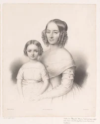 Porträt von Catharina Petronella Maria Cochius mit ihrer Tochter