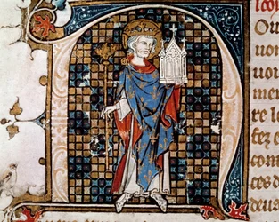 Ganzkörperporträt von Saint Louis (oder Louis IX)