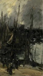 Hafenansicht in Dunkerque (oder Dieppe?)