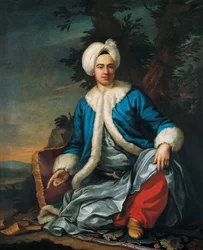 Ein Europäer in türkischer Tracht