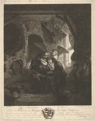 Tobias gibt seinem Vater das Augenlicht zurück, 1755