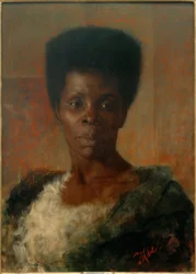Schwarze Frau