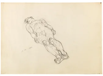 Anton Kolig Liegender männlicher Akt 1933