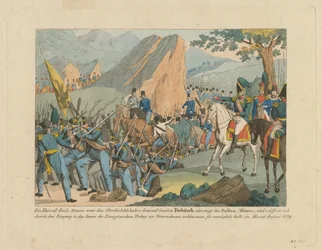 Die Armee von Graf Ivan Ivanovich Diebitsch überquert die Balkans