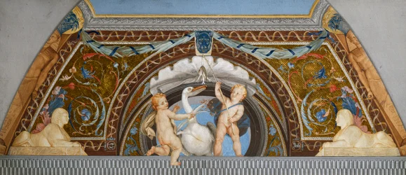 Putti mit einem Pelikan (Detail)