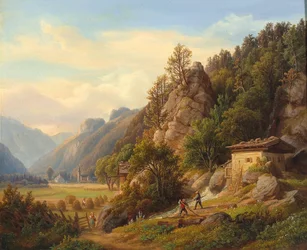 Partie bei Frohnwies am Weg von Lofer nach Saalfelden im Pinzgau