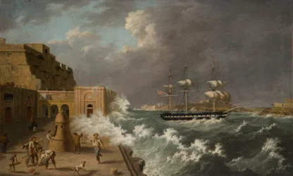 Hafenszene, Malta