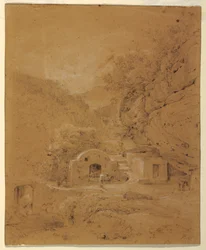 Landschaftsansicht zwischen Neapel und Salerno
