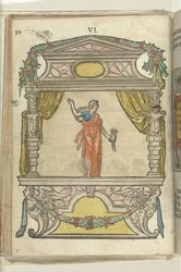 Szene mit Personifikation des Fleißes (Diligentia), 1578
