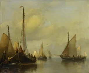 Fischerboote auf ruhigem Wasser