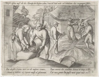 Dreschen des Getreides