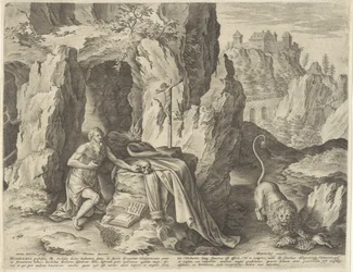 Der heilige Hieronymus als Büßer in der Wüste