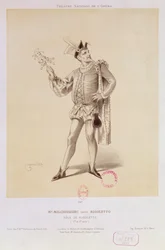 Porträt von Mr. Melchissedec als Rigoletto in Rigoletto von Verdi