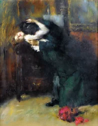 Der Kuss, 56x44 cm - Privatsammlung