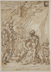 Alexander mit dem Körper von Darius(?)