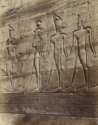 Basrelief aus dem Tempel von Edfu