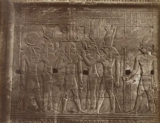 Basreliefs aus den Tempeln von Komombo