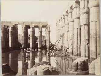 Tempel von Luxor, Blick auf den Hof von Amenhotep III.
