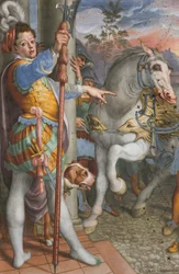 Apsis, Begegnung von Jesus mit dem Zenturio Cornelius (Detail)