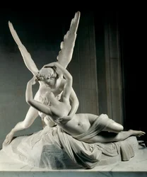 Psyche durch den Kuss der Liebe wiederbelebt