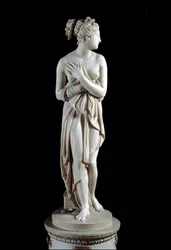 Venere Italica (Venus) - Marmorstatue (h. 172 cm) von Antonio Canova
