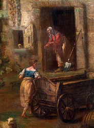 Italienische Landschaft (Detail), 18. Jahrhundert