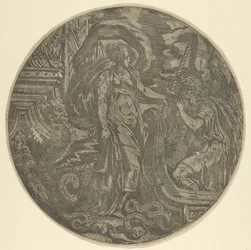 Circe gibt den Gefährten des Odysseus einen Trank