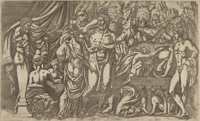 Herkules als Frau verkleidet, 1540-45