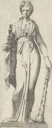 Melpomene, vom Mattei-Sarkophag, Rom, 1540-45