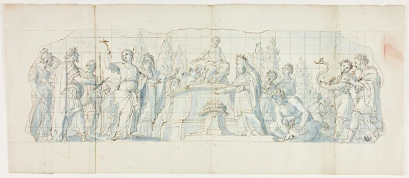 Die heilige Bibiana weigert sich, Jupiter zu opfern