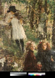Les reflets (Reflexionen) Gemälde von Antonio Mancini (1852-1930) 1920 Privatsammlung