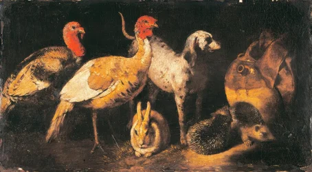 Truthennen, Hund, Hase und Igel