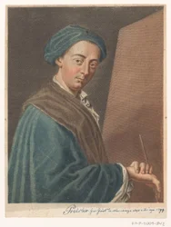 Porträt des Künstlers Johann Justin Preissler (Porträts von Künstlern)