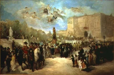 Die Überführung der Überreste von Pedro Calderon de la Barca (1600-81) zum Panteon de Hombres Ilustres