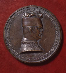 Bronzemedaille von Filippo Maria Visconti (1392-1447), Rückseite, entworfen 1441 von Antonio di Puccio Pisano, bekannt als Pisanello (ca. 1395-1455), Durchmesser 10,20 cm