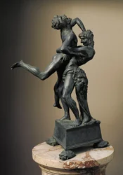Die zwölf Arbeiten des Herkules: Herakles (Herkules) hebt den Riesen Anteus
