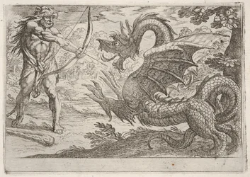Herkules und die Schlange Ladon, 1608