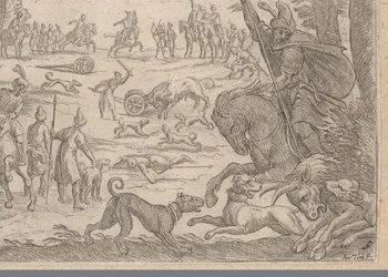 Jagd auf wilde Stiere