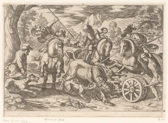 Jagd auf wilde Stiere