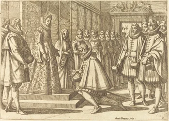 Philipp von Spanien vor Margarete von Österreich