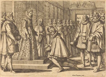 Philipp von Spanien vor Margarete von Österreich