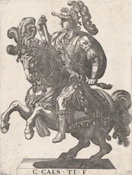 Tafel 4: Kaiser Gaius zu Pferd, aus 