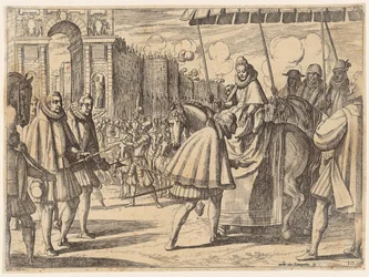 Triumphaler Einzug der Margarete von Österreich in Mailand