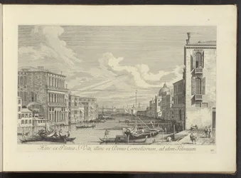 Ansicht des Canal Grande und Campo San Vio in Venedig