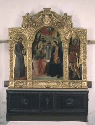 Die Verkündigung mit den Heiligen Franziskus und Michael