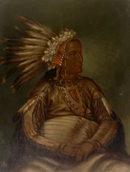 O-mata-ah-luta Rote Feder, ca. 1887