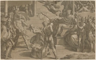 Das Martyrium der Heiligen Petrus und Paulus [recto]